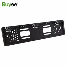 Sistema de Sensor de Estacionamento de Veículos 3 Buyee sensores + Câmera de Visão Traseira De Estacionamento Reverso Do Carro Número Da Placa Quadro Licença DA UE parque sensoru