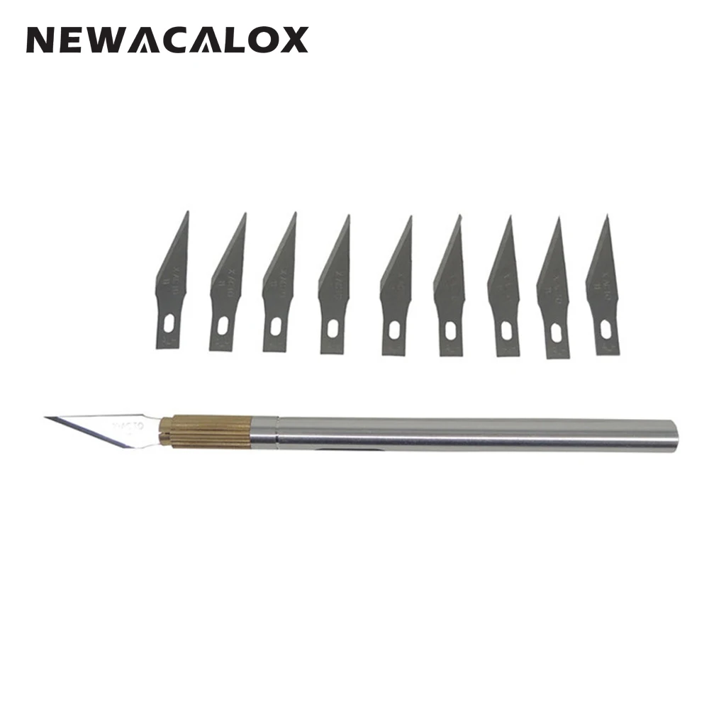 NEWACALOX 11 шт. сплав художественный нож прецизионный DIY Инструменты Аксессуары