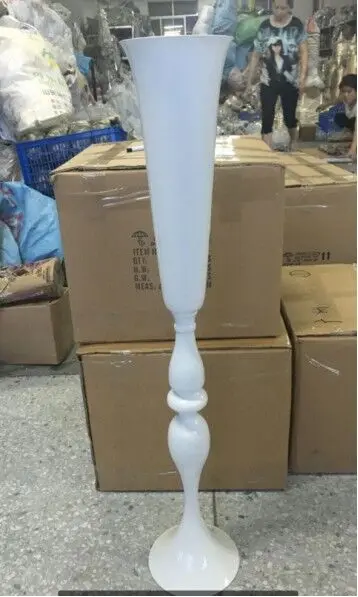 Shiny-Gold-wedding-flower-vases-88cm-Tall-Table-Centerpiece