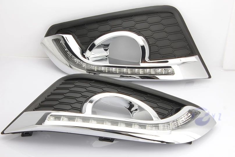 Car Flashing 2 Pcs for Chevrolet Captiva DRL 2015 2016 Led fog lamp