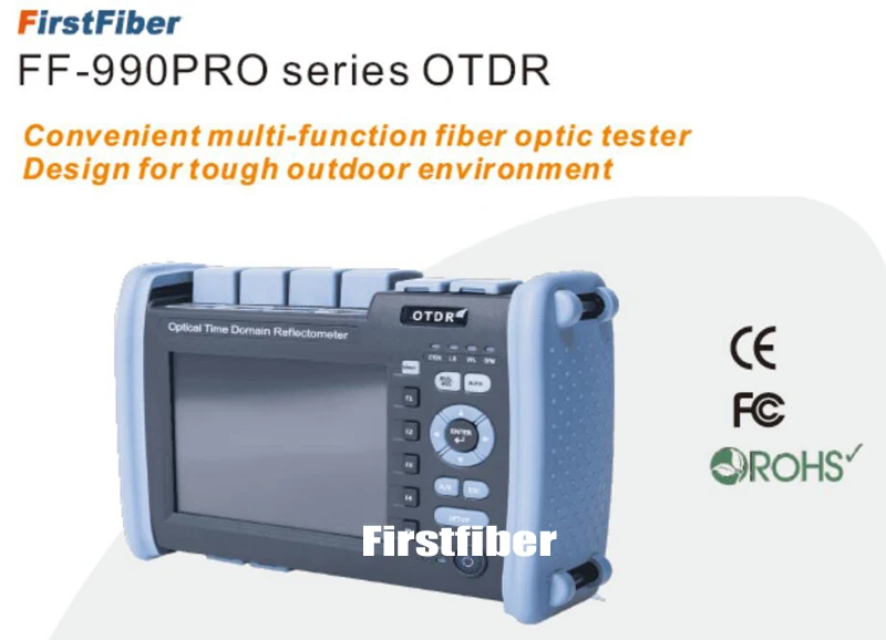 FF-990PRO-S1 волоконно-оптический OTDR 1310/1550nm 35/33dB рефлектометр встроенный VFL OPM операции Сенсорный экран, с SC ST устройство локального контроля, с синхронная передача данных, элемент соединения автоматизированной разъем