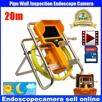

Drain Sewer Wall Cave Pipe Inspection DVR Camera Pipe Endoscope Borescope 20m Cable,Pipeline Sewage Snake Camera
