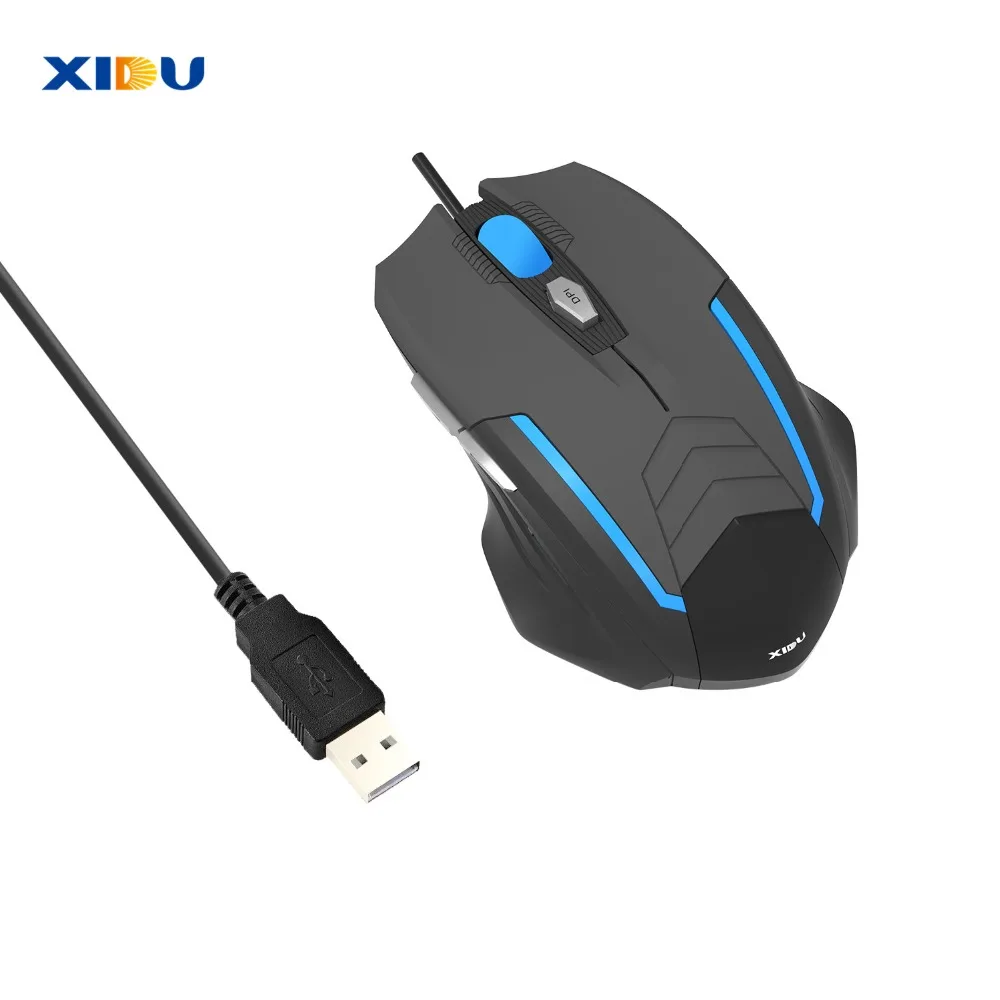 XIDU мышь USB 3 0 Проводная игровая Регулируемая оптическая компьютерная для