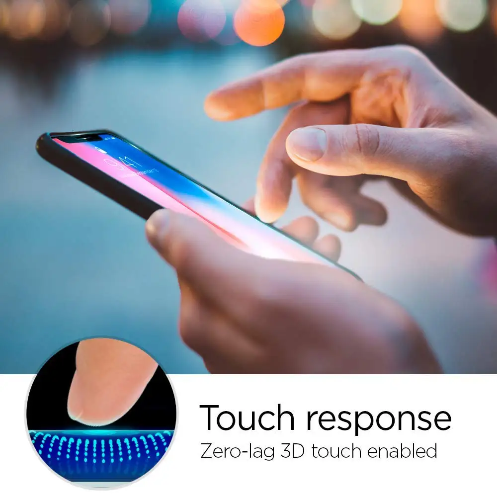 Spigen Glas.tR Slim EZ Fit полное покрытие закаленное стекло Защита экрана для iPhone 11 Pro Max / XS