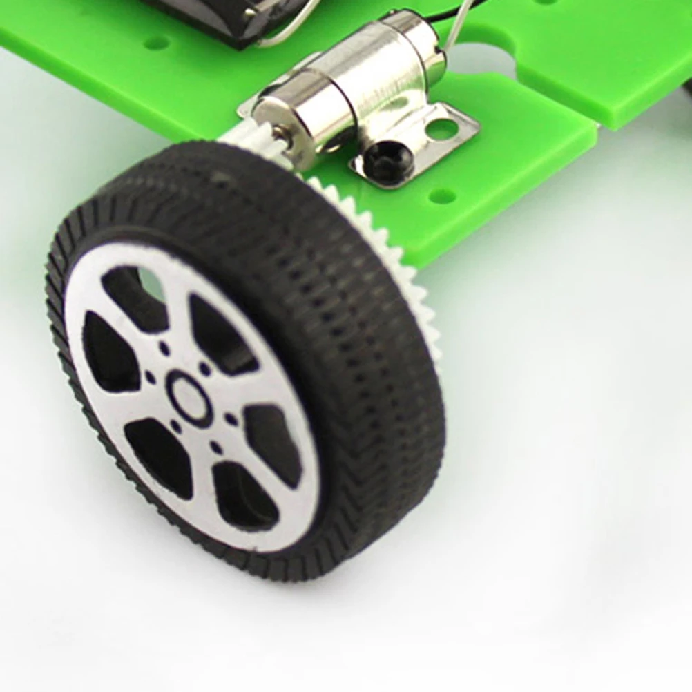 Зеленый желтый 1 шт. мини-игрушка на солнечных батареях DIY автомобильный комплект Детский развивающий гаджет хобби забавная игрушка