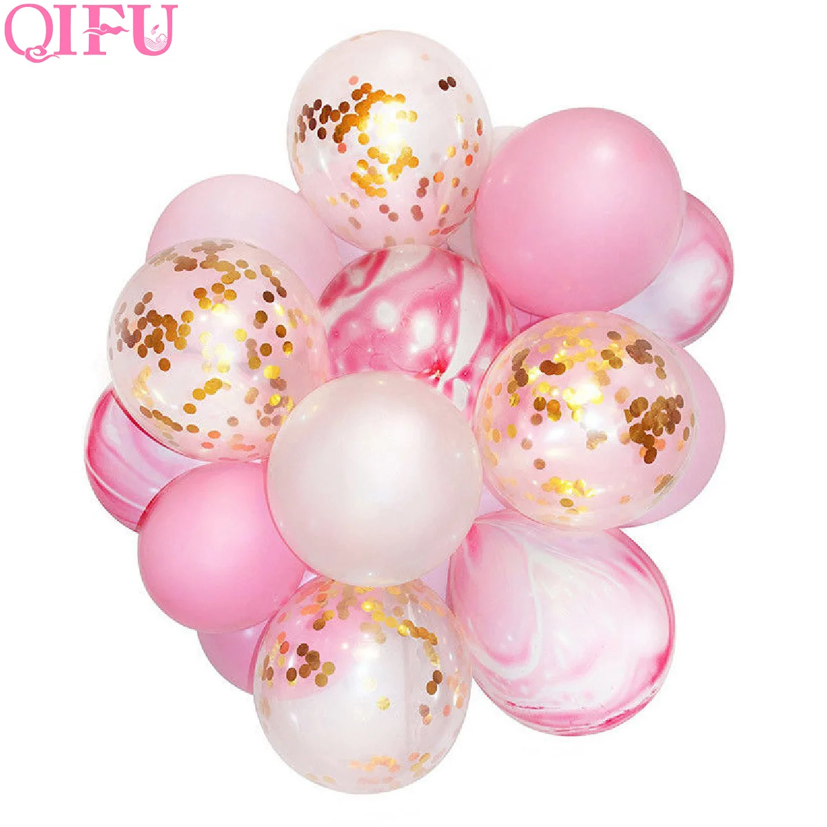 

QIFU Marble Latex Balloon For Girl Helium Baby Shower Balloon Air Foil Baloon Happy Birthday Party Balloon Wedding Ballons Gift