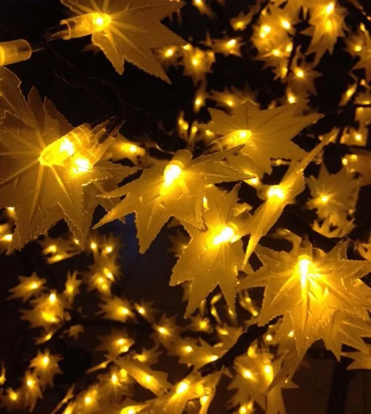 1,5 м 636 светодиодов 5 цветов Изменение led вишня кленовый лист дерево свет Led Рождественская елка огни для наружной отделки