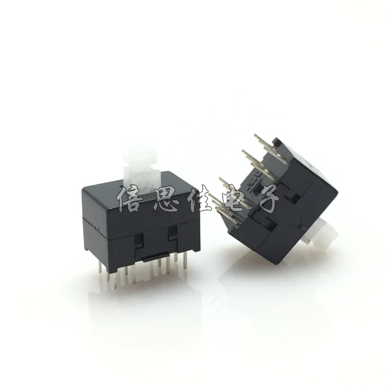 

30pcs/Button switch 8.5X13MM Self-locking switch Key switch 12 Pin