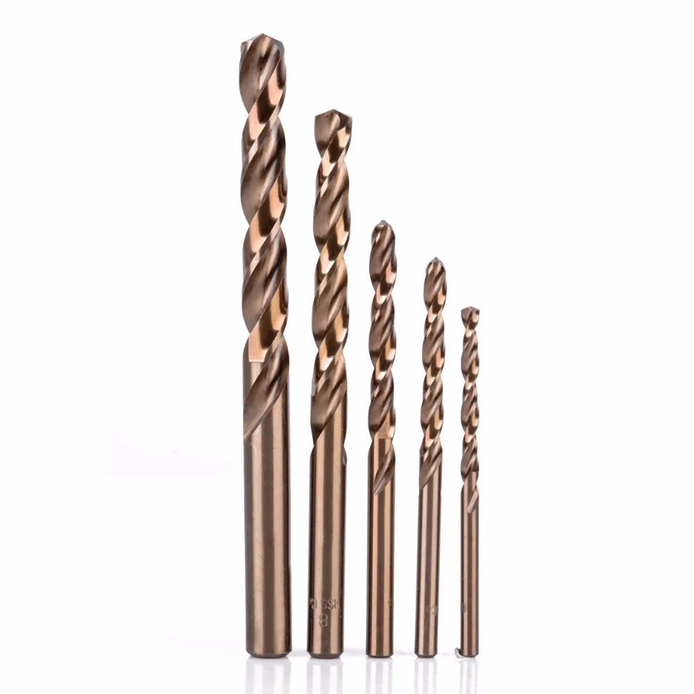 Buy 5pcs HSS CO Cobalt Drill Bits High Quality M35
