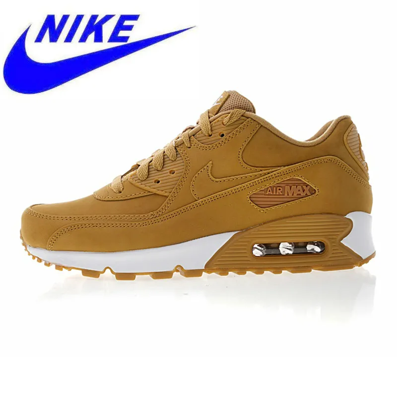 Оригинальная продукция Nike Air Max90 Essential Для мужчин кроссовки темно-желтый