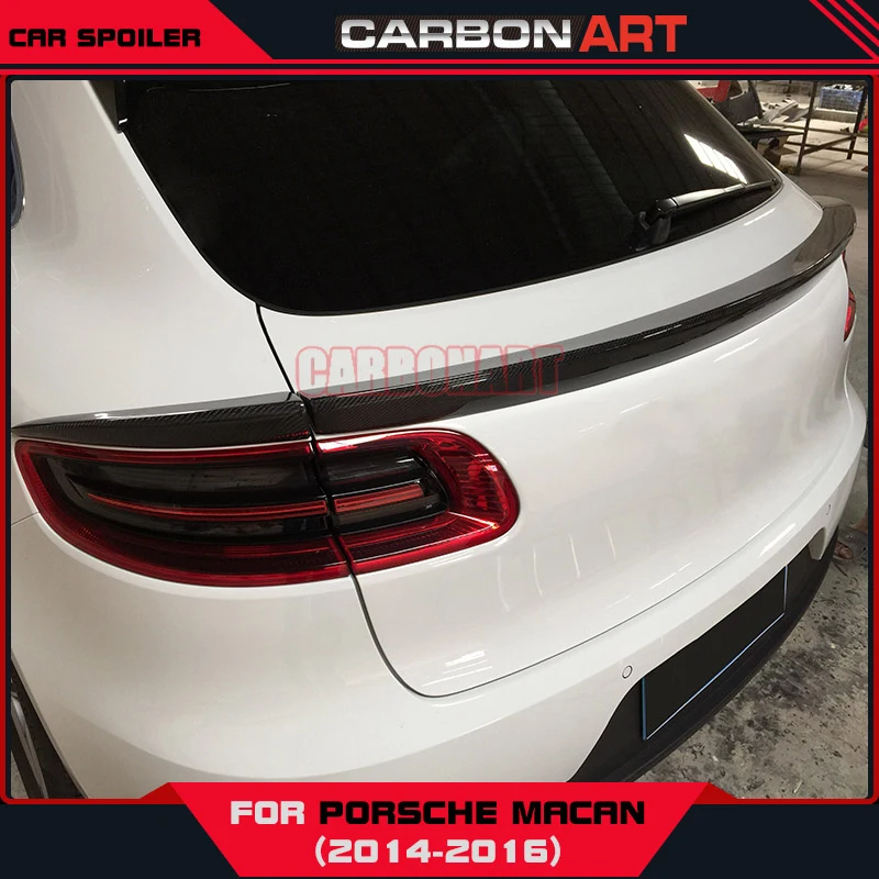 For Porsche Macan Carbon Fiber Spoiler 3 Pcs Design Auto