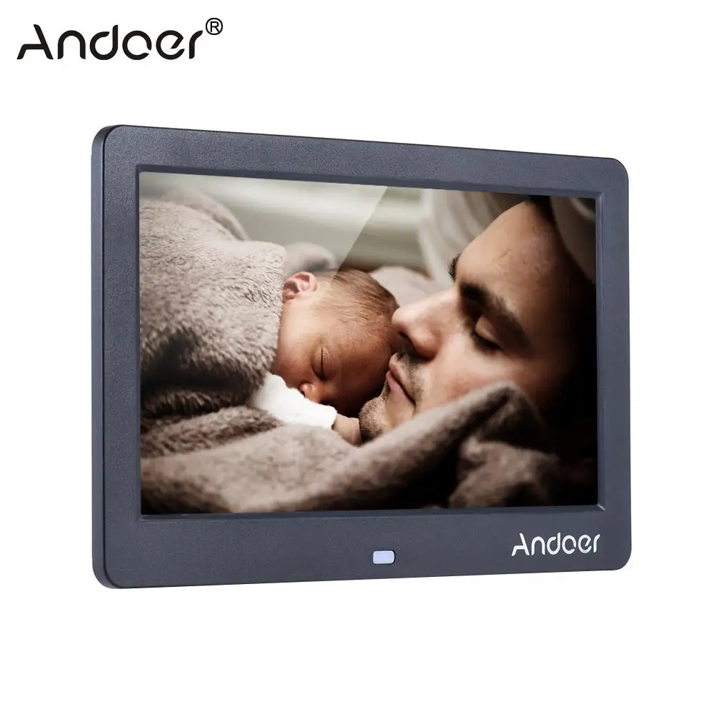 Andoer 1", ВЫСОКАЯ ЧЁТКОСТЬ, электронная цифровая фоторамка с пультом дистанционного управления Управление Поддержка MP4 MP3 проигрыватель электронная книга часы с календарем