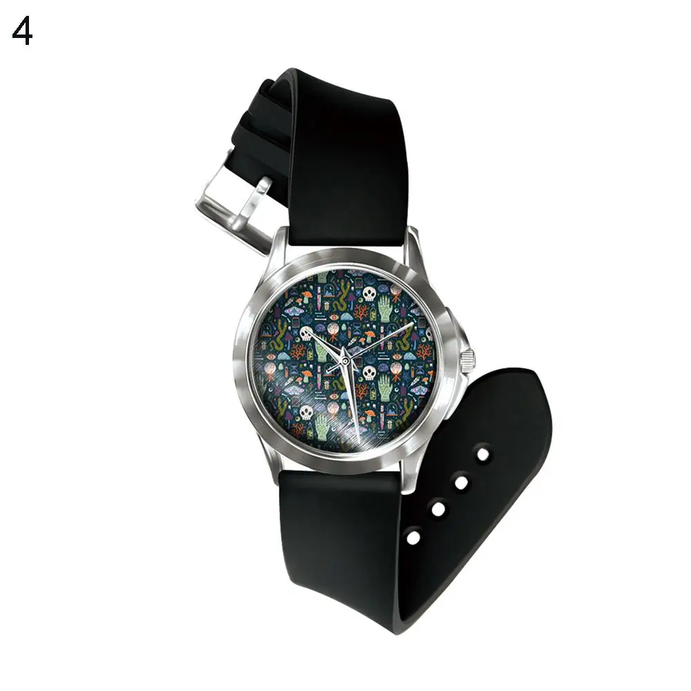 

Wonderful Halloween Ghost Series Skull Unisex Analog Quartz Wrist Watch Birthday Gift quartz watch women