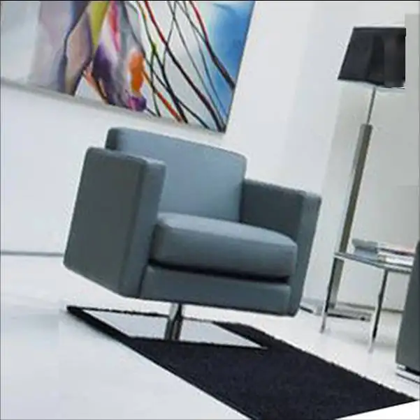Best Price Free Shipping Single Chair, Modern Design, Classic Simple Design, Genuine leather Chair with Stainless steel sofa legs Chair