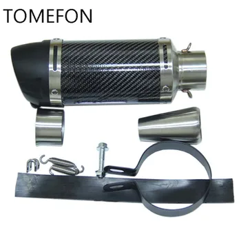 

LEOVINCE 51mm Leovince Motorcycle Exhaust Pipe Carbon Motorcycle Muffler Moto Exhaust For KTM CRF230 Z750 Z800 FZ6 TTR125 ER6N