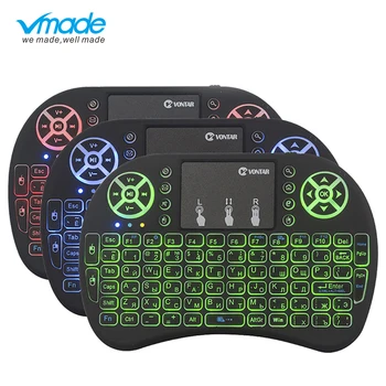 

Vmade I8 Mini Spanish Wireless Keyboard Mouse 2.4ghz USB Keyboard for Laptop Smart TV English Russian with Touchpad Handheld