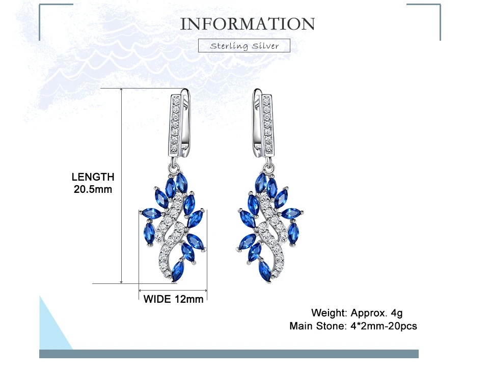 UMCHO-Sapphire--925-sterling-silver-earrings-for-women-EUJ088S-1pc (2)