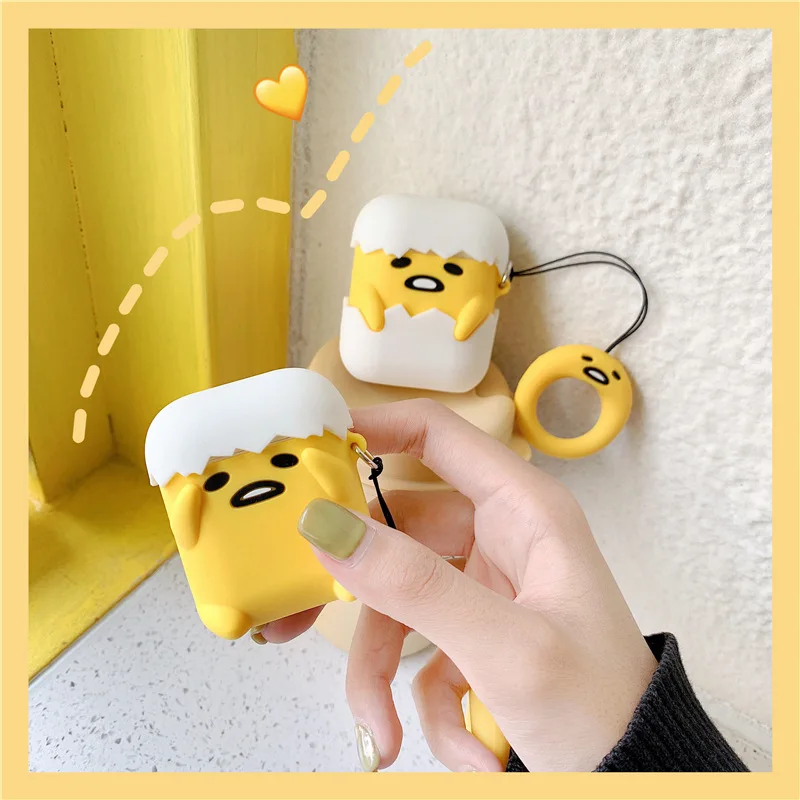 

For AirPods Case Cute Cartoon Egg Lovely Chick Soft Silicone Wireless Bluetooth Earphone Cases For Apple Airpods 2 Cover Funda