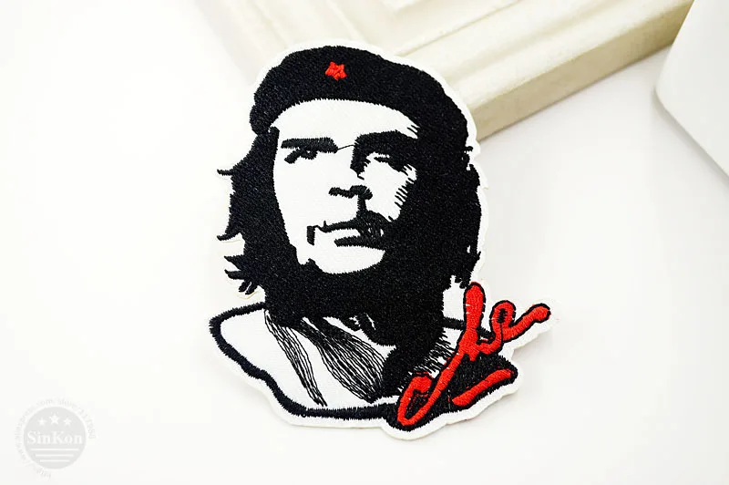 Che Guevara Размер: 8,0x9,3 см DIY значки патч джинсы сумка шляпа одежда швейное украшение аппликация значок нашивки аксессуары