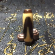 Китай Тибет старый желтый Агат Бусины дзи шаблон Тотем для мужчин и женщин ювелирные изделия DIY