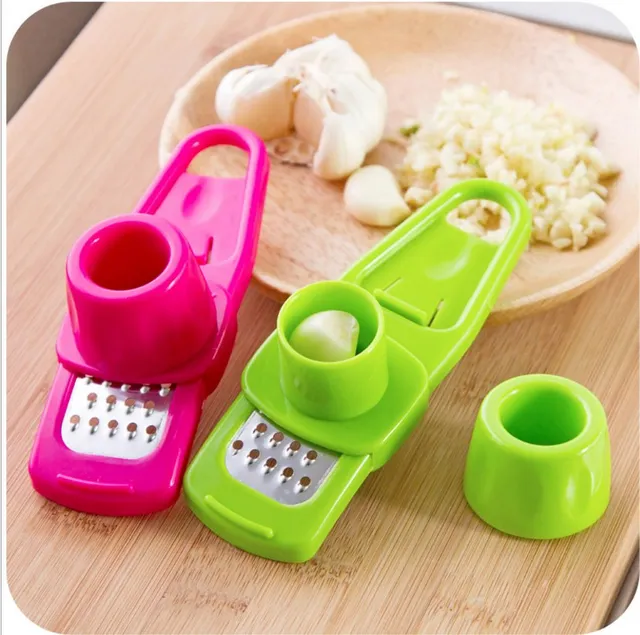 Multifunctional Ginger Garlic Press Grinding Grater Planer Slicer Mini