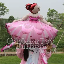ФОТО 5pcs/lot giant helium balloons ballerina dancer princess big foil balloon birthday party decoration inflatable toys for girls