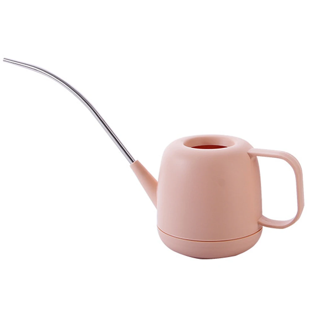 

With Handle Portable Stainless Steel Long Mouth Gardening Watering Can Practical Kettle Plant Sprinkler Home Tool Potted Patio