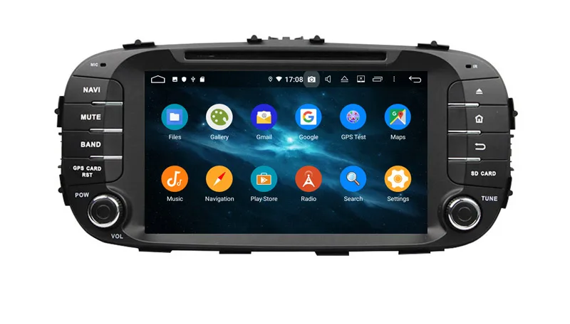 Sale Android 9.0 octa core 4G RAM 64G ROM car dvd player gps glonass navigaiton for KIA soul 2014 2015 2016 7