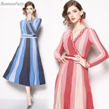 BunniesFairy 2019 весеннее женское элегантное корейское платье в