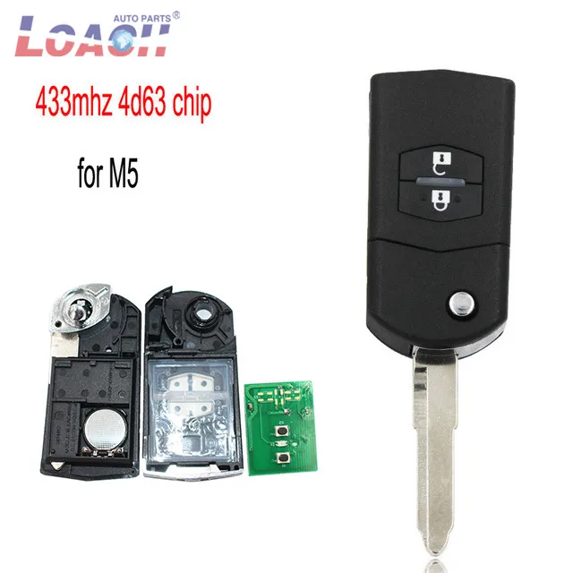 2-Buttons-Folding-Flip-Remote-Key-433MHZ-with-4D63-Chip-Keyless-Entry-For-Mazda-5-M5_