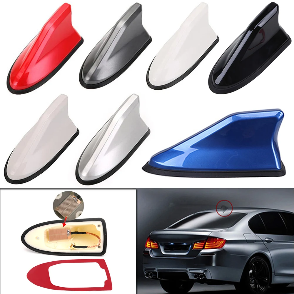 

Upgraded Signal Universal Car Shark Fin Antenna Auto Roof FM/AM Radio Aerial Replacement For Ford/Nissan/Chevrolet/Honda/Kia etc