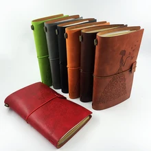 Купить RuiZe ручной работы из кожи, журналы пустой страницы traveler notebook заправка винтажный скетчбук дневник записная книжка творческих канцелярских подарок