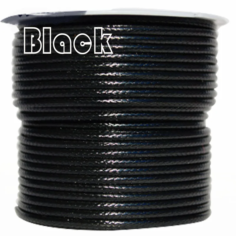 

200Yards/roll+1mm Black Korea Polyester Waxed Wax Cord Rope Thread+DIY Jewelry Findings Accessories Bracelet Necklace String