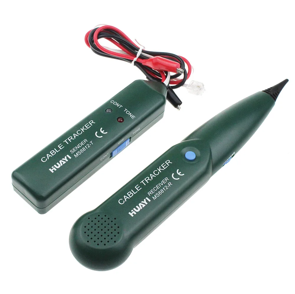 Skup Nowy HUAYI MS6812 tester kabli do UTP STP Cat5 Cat5E Cat6 Cat6E RJ45 sieci LAN RJ11 wykrywacz kabli telefonicznych zdiagnozować dźwięk