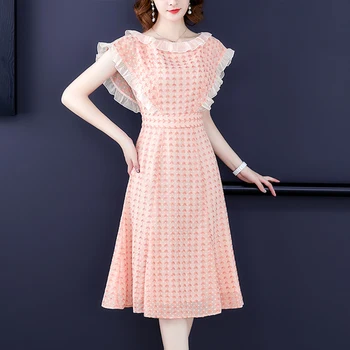 

Vogue Thin Midi Dress Vestidos Office Lady Summer Dress Vestido De Festa Robes Femme New Style Fashion Women's Dresses Ukraine