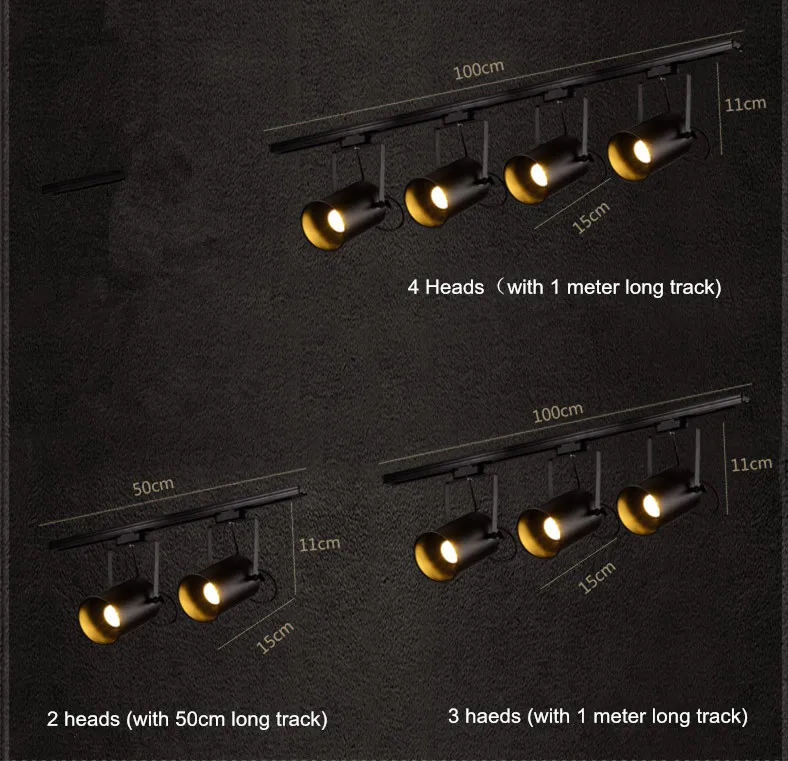 Современный светодиодный светильник на рельсах, светильник для магазина одежды, витрины, выставочный Точечный светильник, Домашний Светильник, точечные светильники
