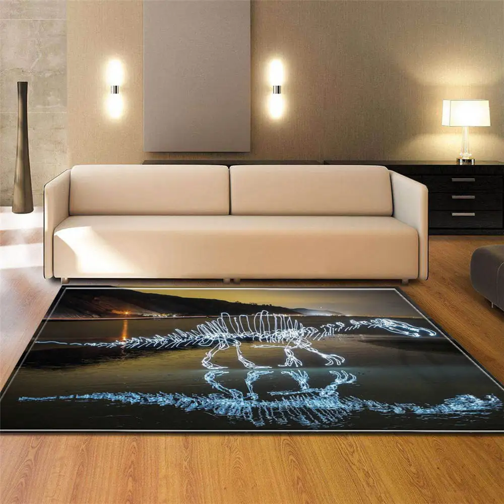 3D коврики с динозаврами мягкий фланелевый коврик для мальчиков персональные декоративные коврики ковры для гостиной - Цвет: No-3