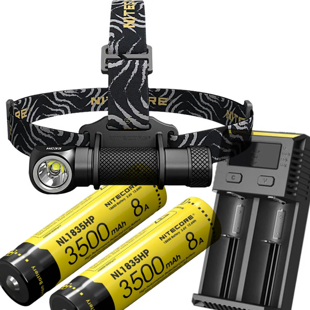 NITECORE HC33 налобный фонарь CREE XHP35 HD светодиодный Макс 1800 люмен дальность луча 187 м головной светильник 8 режимов работы наружный головной светильник - Испускаемый цвет: HC33 2 X NL1835HP I2