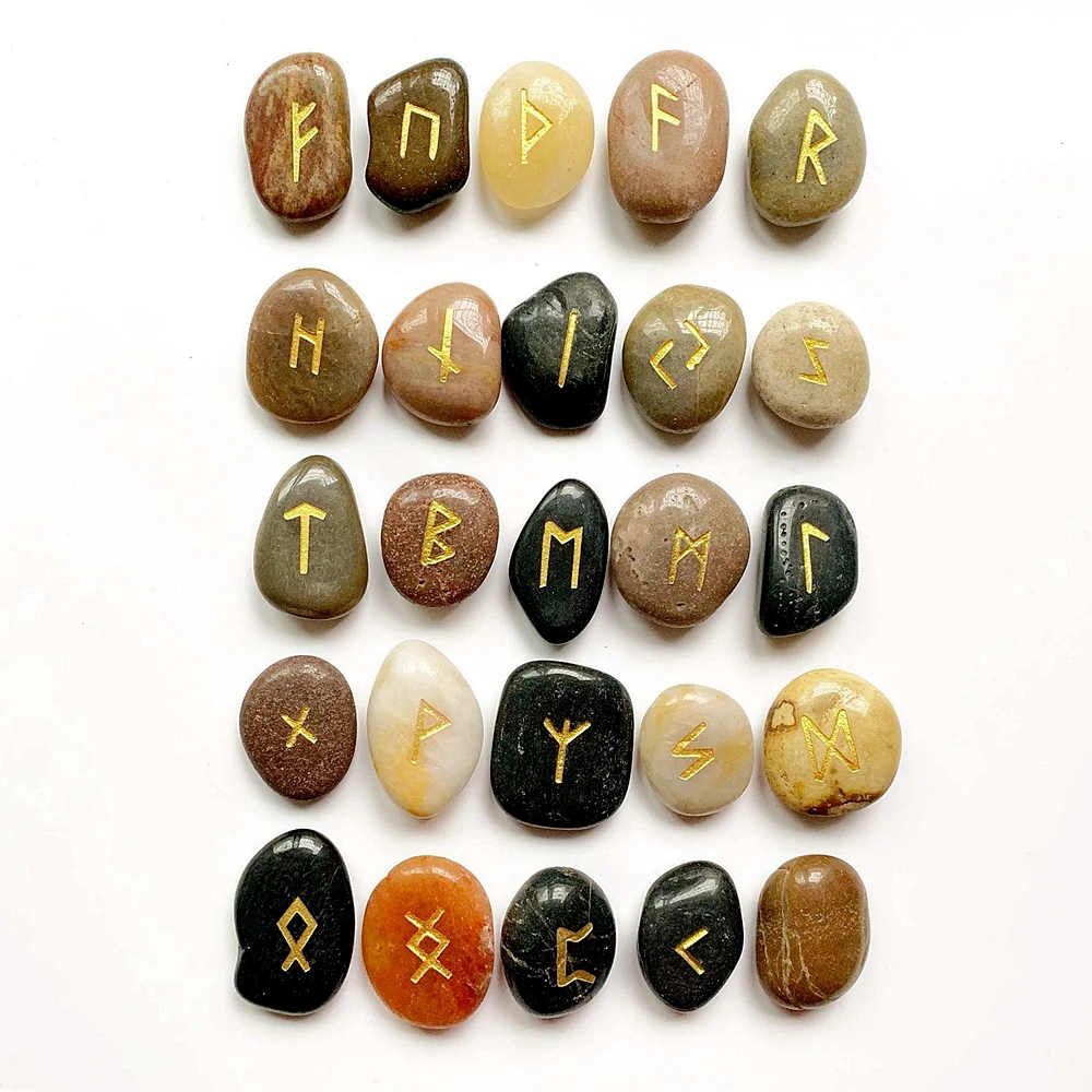 river stones set