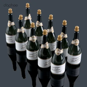 

dophee 10pcs/lots Bubble Bottles for wedding party supplies baby favors wedding decoration Empty Bubble Soap Bottles