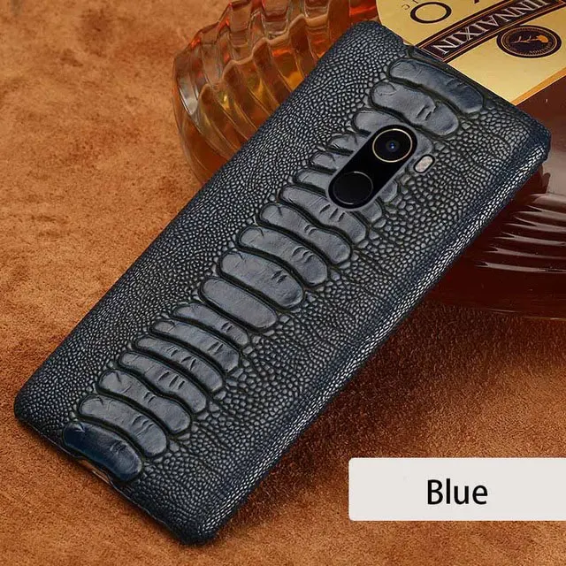 Чехол для Xiaomi mi 9 9se 8 8 lite 5s 6 A1 A2 lite Max 2 3 mi x 2 S Чехол Ostrich Leg Texure для Red mi K20 pro Note 7 5Pro 4X - Цвет: dark blue