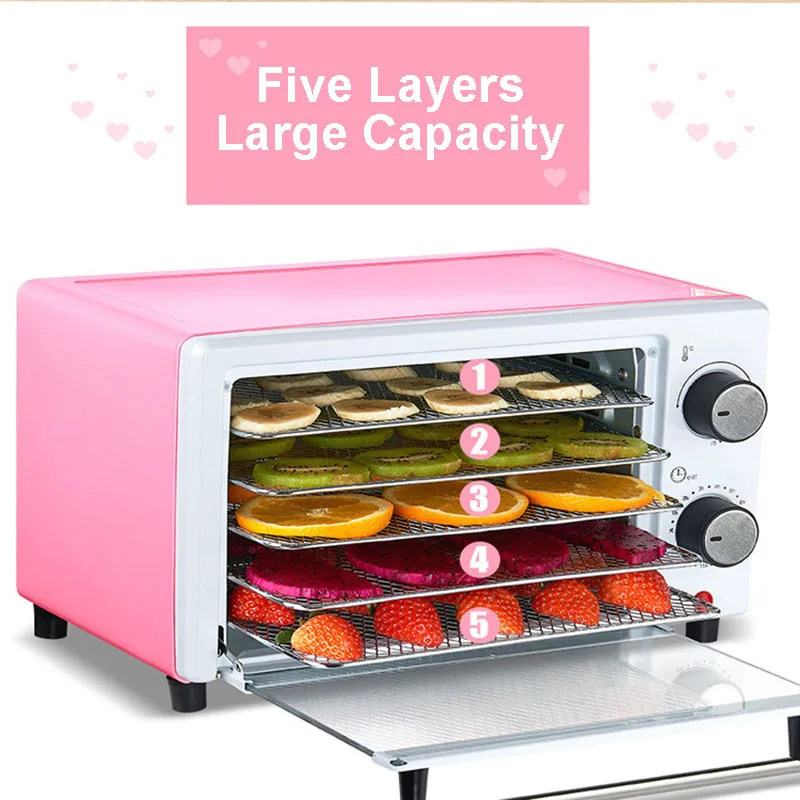 

Food Dehydrator Electric Dried Fruit Machine Vegetable Dryer Beef Snack Jerky Dehydrator Meat Drying Machine Stainless Steel220