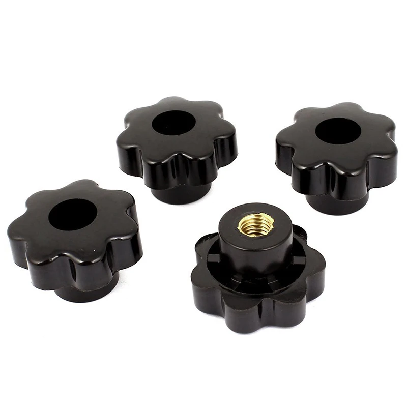 MYLB Black Replacement M12 x 50mm Female Thread Knurled Clamping Knob 4