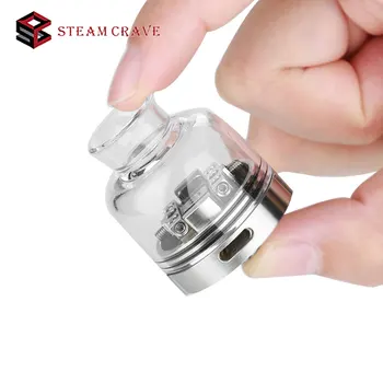 

Original Steam Crave Glaz RDSA 30mm Diameter Rebuildable Dripping Tank with Modular Style Postless Deck Squonk Tank vs Drop Dead