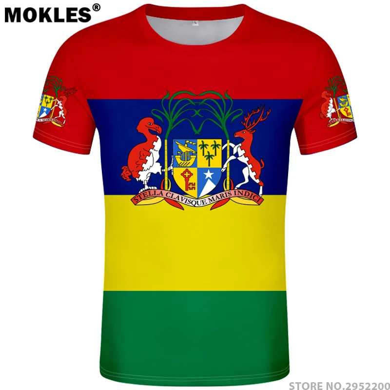MAURITIUS t shirt diy free custom made name number mus t shirt nation