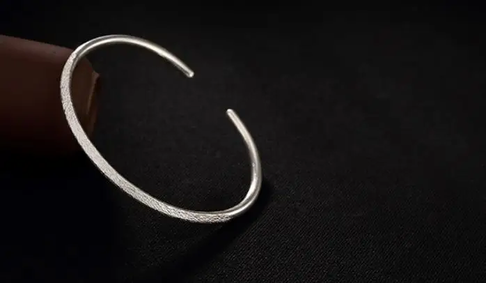

JOOCHEER Sterling S925 925 silver Bangle trendy bracelet size adjustable