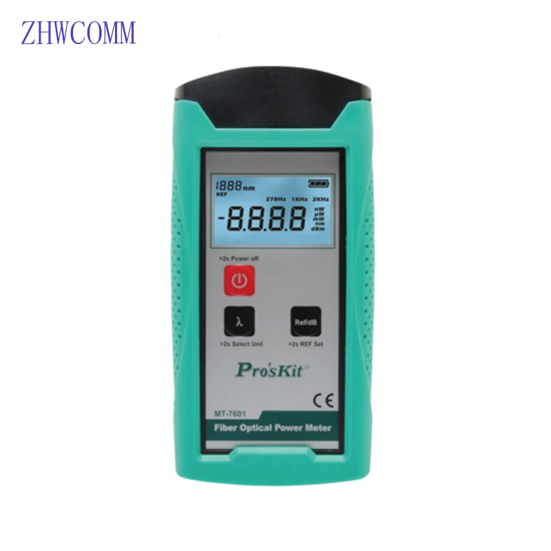 

ZHWCOMM MT-7601 high precision OPM Handheld Optical power meter 850nm/1310nm/1490nm/1550nm/1625nm Laser fiber optic tester