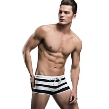 Fanceey сексуальный купальник мужские плавки мужские полосы плавательные шорты мужские Плавки пляжная одежда пляжные шорты 2 цвета