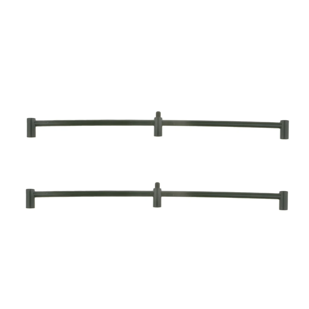 2x Metal Carp Fishing Buzz Bar Fishing Rod Pod Holder Buzzer Bar For 3 Rods