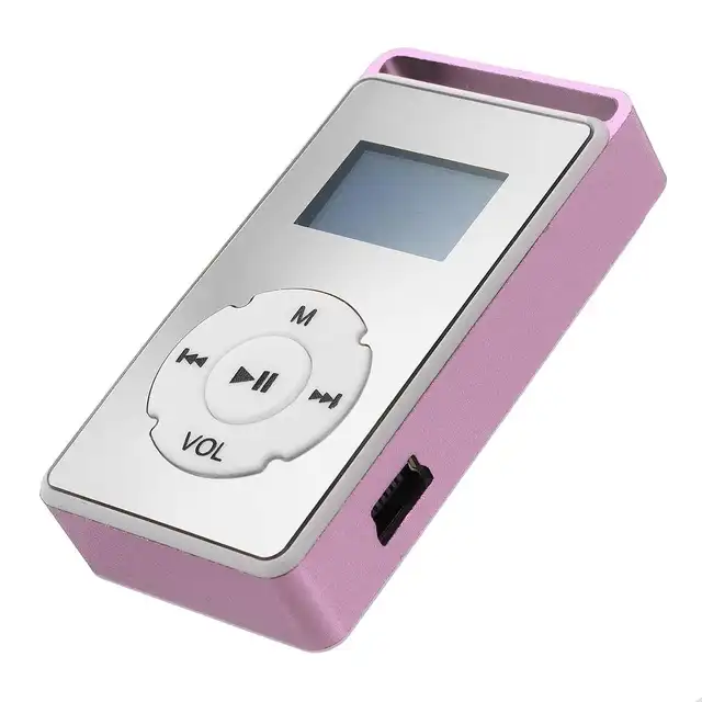 MP3 Music Player USB Portable Mini Rechargeable LCD Screen Support TF Card Audio Clip on USB 2.0